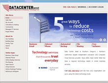 Tablet Screenshot of datacenterwest.com